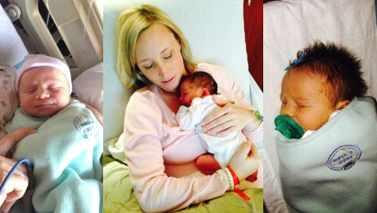 KU Law student Joni Bodnar welcomes her daughter, Kendall, into the world