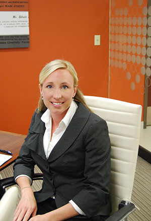 KU Law student Joni Bodnar at her summer internship