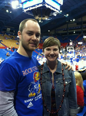 KU Law students at the KU vs. Mizzou basketball game