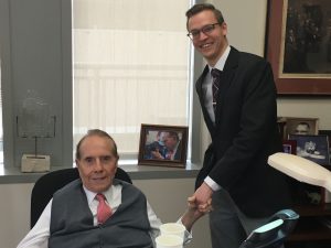 Mannebach with Bob Dole