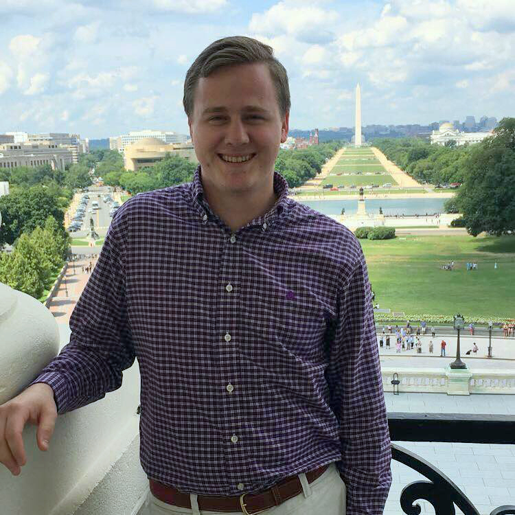 James Schmidt on the Speaker’s Balcony in Washington, D.C.