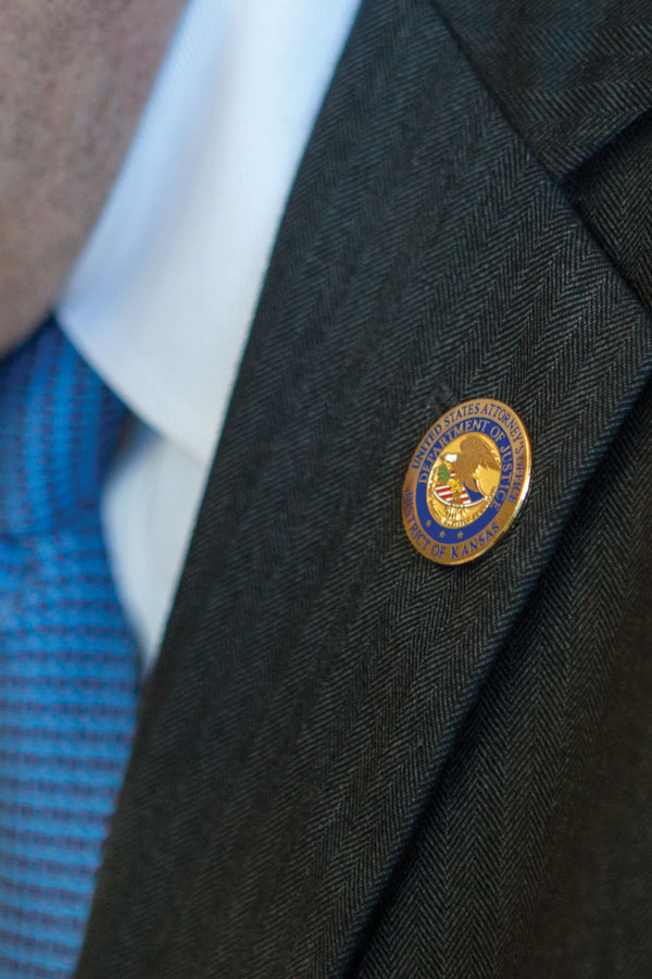 A United States Attorney's Office pin