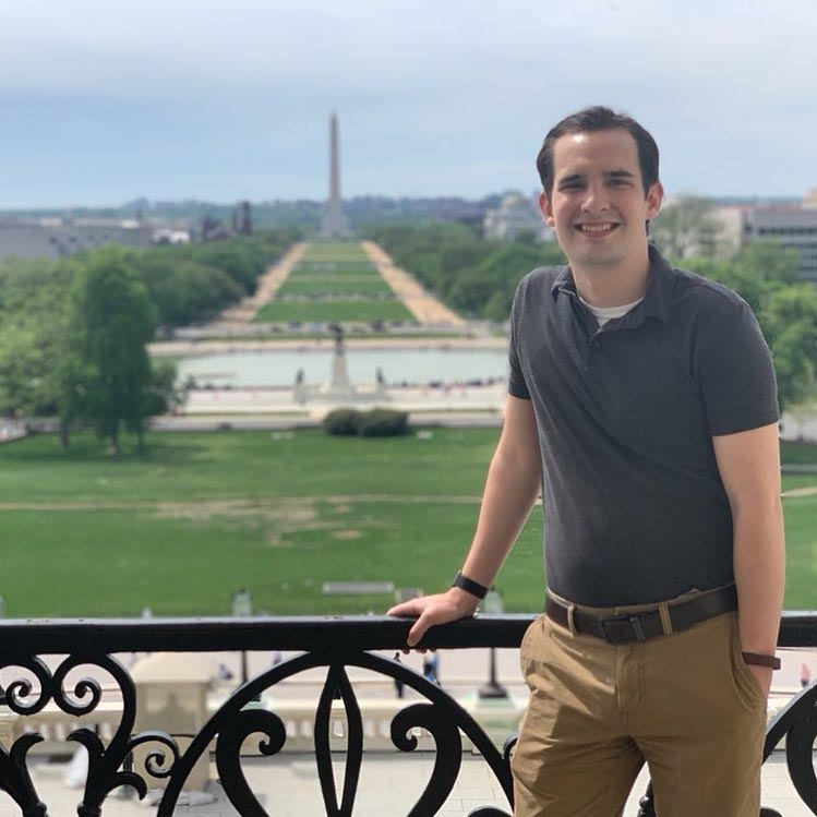 Wesley Williams on the Speaker's Balcony in Washington, D.C.