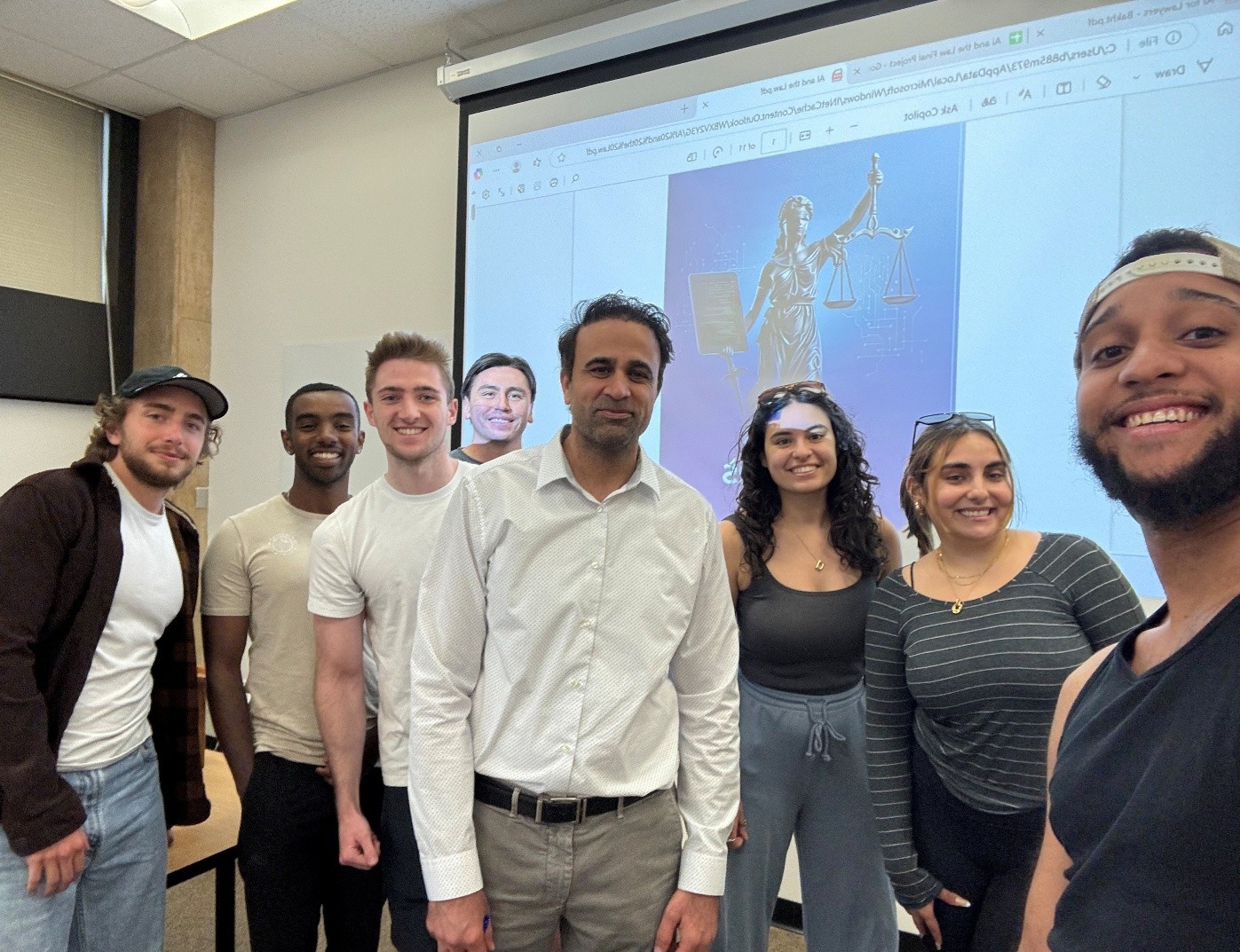Students with Dr. Munir in class