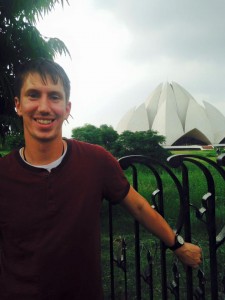 Baumgartner visiting the Baha'i House of Worship