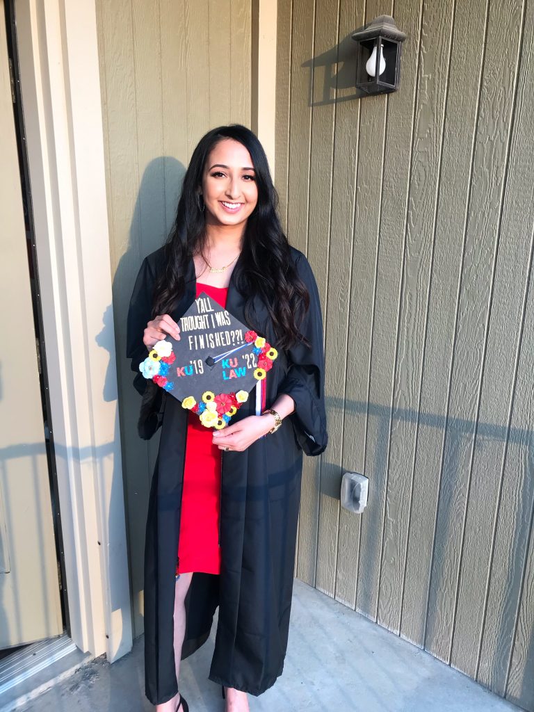 Sim Johal in graduation regalia