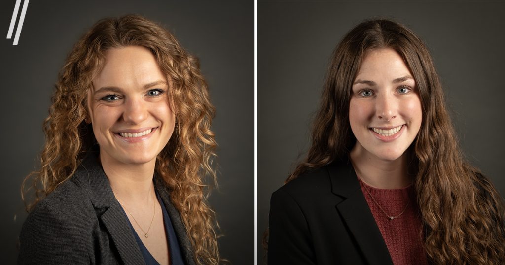 Left: Karen Campbell. Right: Emma Mays