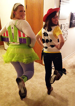 Considine (right) teamed up with classmate Addison Polk last Halloween for a "Toy Story"-themed costume.