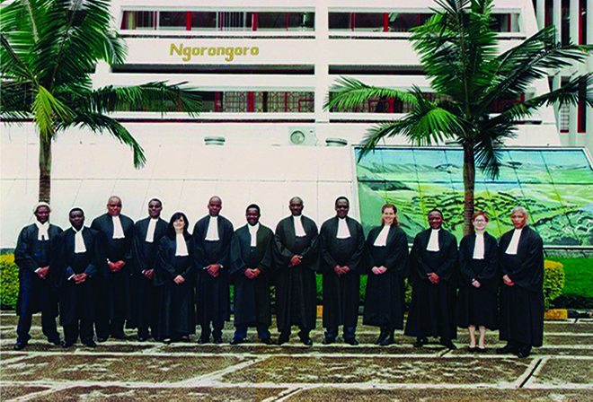 Lawyers standing together for a photo