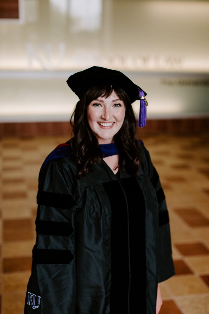 Emma Easom in graduation regalia