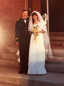 Eric McMillin in his Army uniform on his wedding day