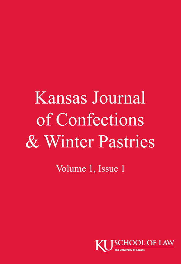 Cover of Kansas Journal of Confections & Winter Pastries