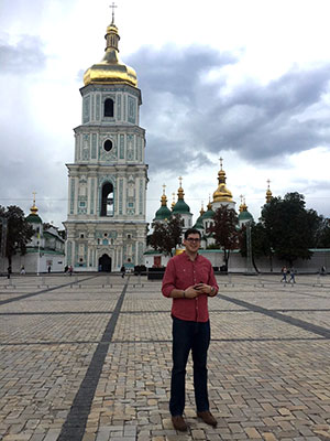 Josh DeMoss in Kyiv, Ukraine.