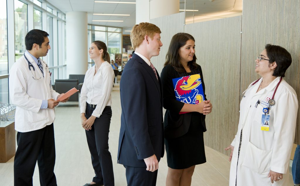 Students participating in the KU MLP at KU Medical Center