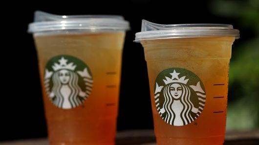 Two Starbucks Drinks