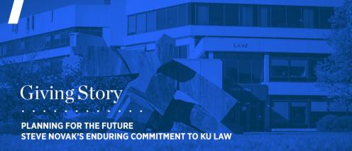 Giving Story: Planning for the future, Steve Novak's enduring commitment to KU Law