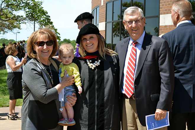 Roger Viola, L'74, and family