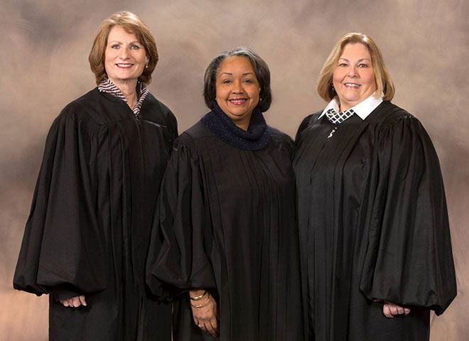 Chief Judges Janice Miller-Karlin, Julie Robinson and Karen Arnold-Burger